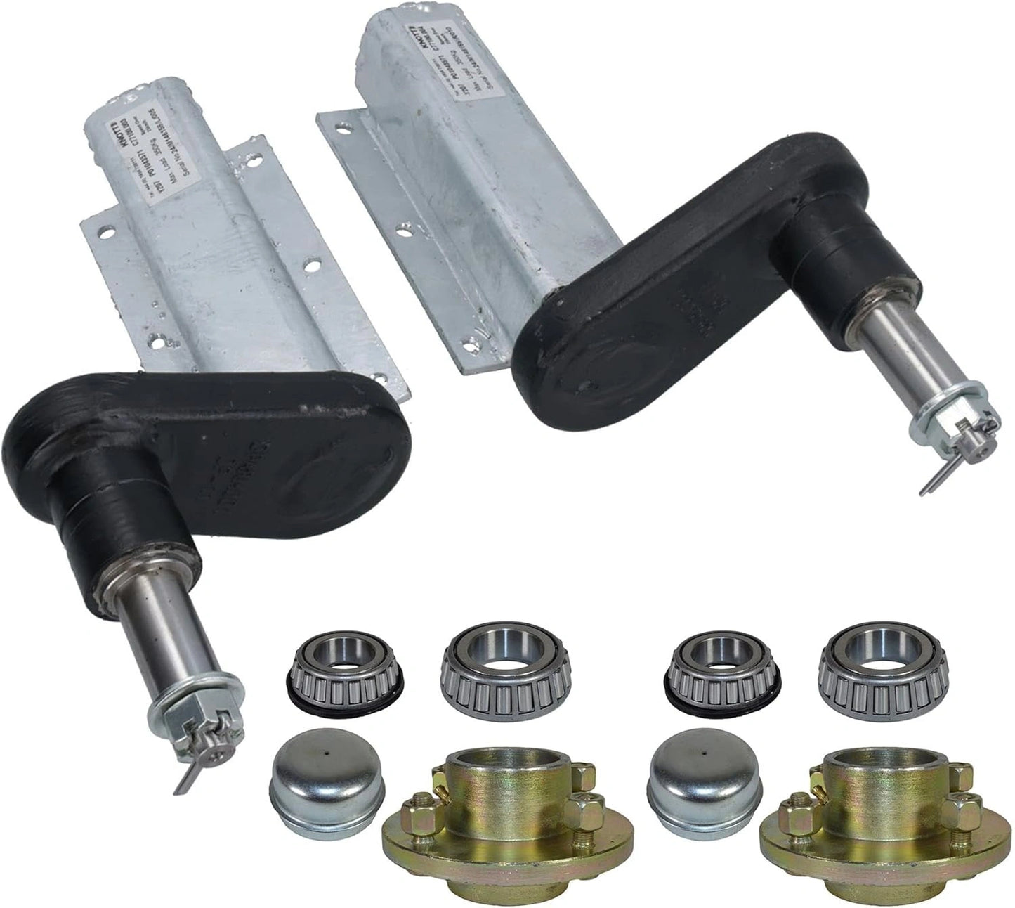 Suspensions de Remorque 350 kg avec Moyeux PCD 10,2 cm - AB Tools