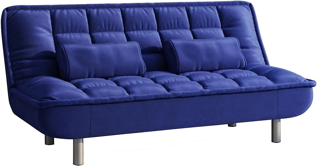 Canap¨¦-lit 3 Places MISHAN en Tissu Bleu