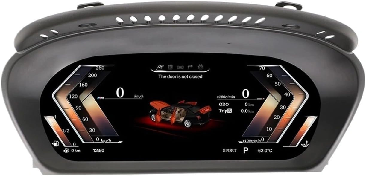 ¨¦cran Digital LCD 12,3" pour BMW S¨¦rie 5 E60 2004-2009, Tableau de Bord Intelligent