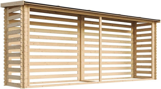 ¨¦tag¨¨re ¨¤ B?ches Ext¨¦rieure TIMBELA M203 - 4m2 - 112x450x199 cm