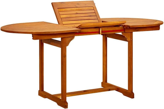 Table de Jardin Extensible en Bois d'Acacia 120-170 cm - Mobilier de Terrasse
