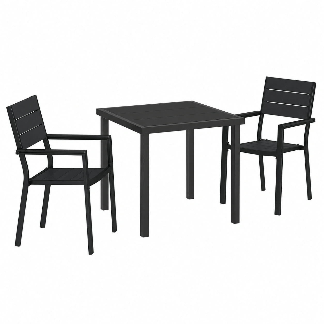Mobilier de Jardin 3 Pièces Résistant aux Intempéries