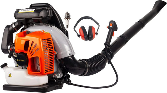 Souffleur ¨¤ Dos 65cc 2 Temps 840CFM 3.8HP pour Neige et Gazon