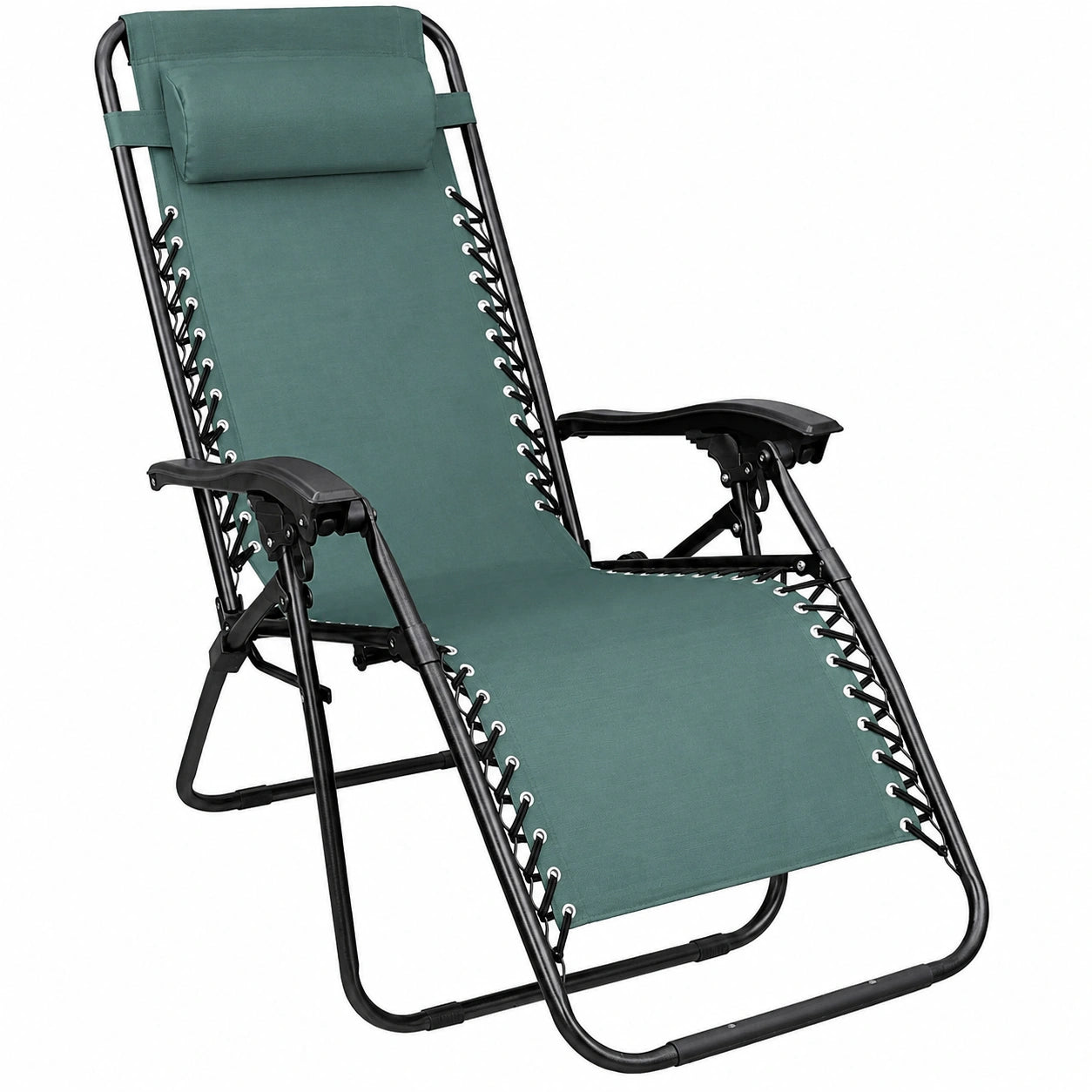 Chaises Longues Réglables avec Repose-Tête en Textilène pour Jardin