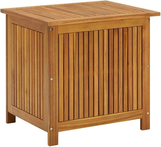 Coffre de Rangement Ext¨¦rieur en Bois d'Acacia 60x50x58 cm pour Jardin
