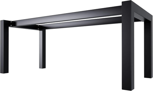 Pied de Table en M¨¦tal Industriel, Forme en U avec Double Barre, 80x80mm