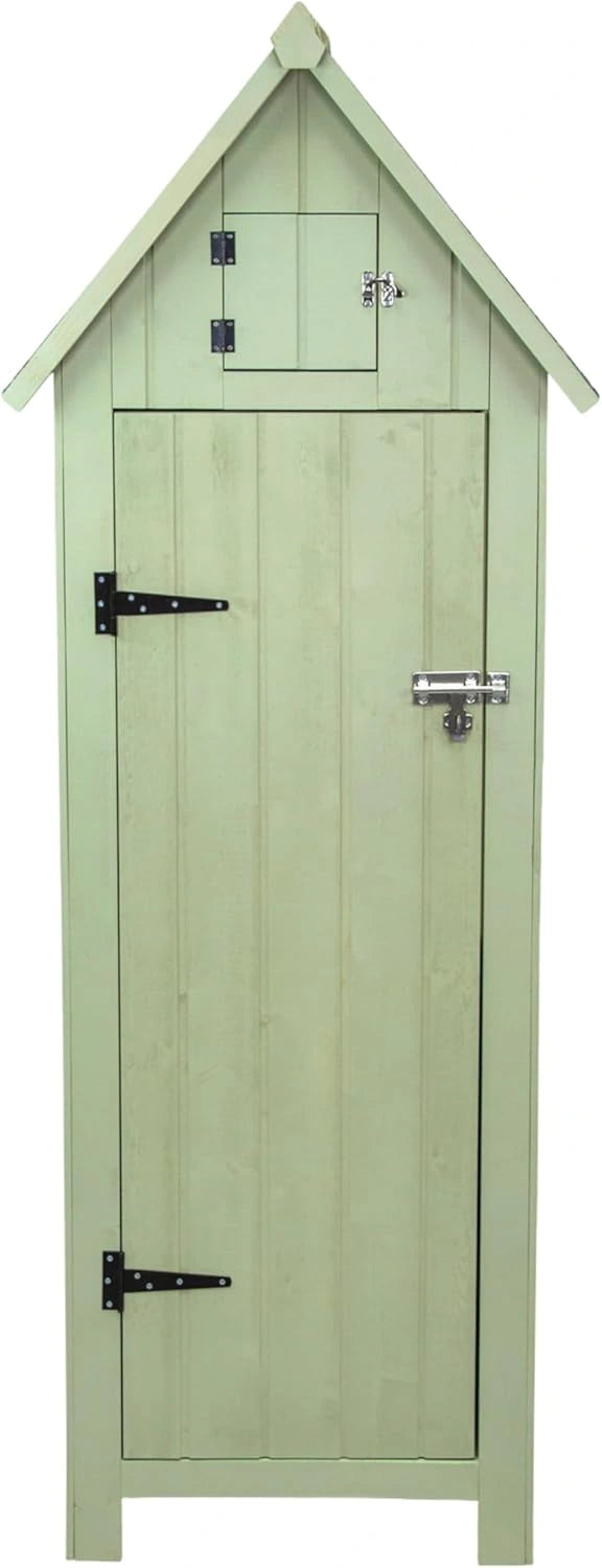 Abri de Jardin en Bois avec Toit Asphalte 66x46x178 cm - Stockage Imperm¨¦able Ext¨¦rieur pour Outils