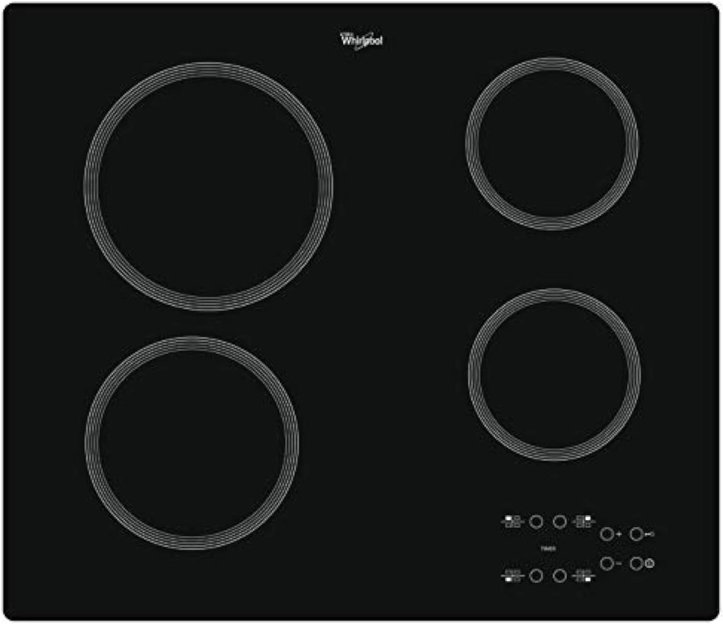Plaque de Cuisson Vitroc¨¦ramique Whirlpool AKT801/NE - Design ¨¦l¨¦gant et Performant
