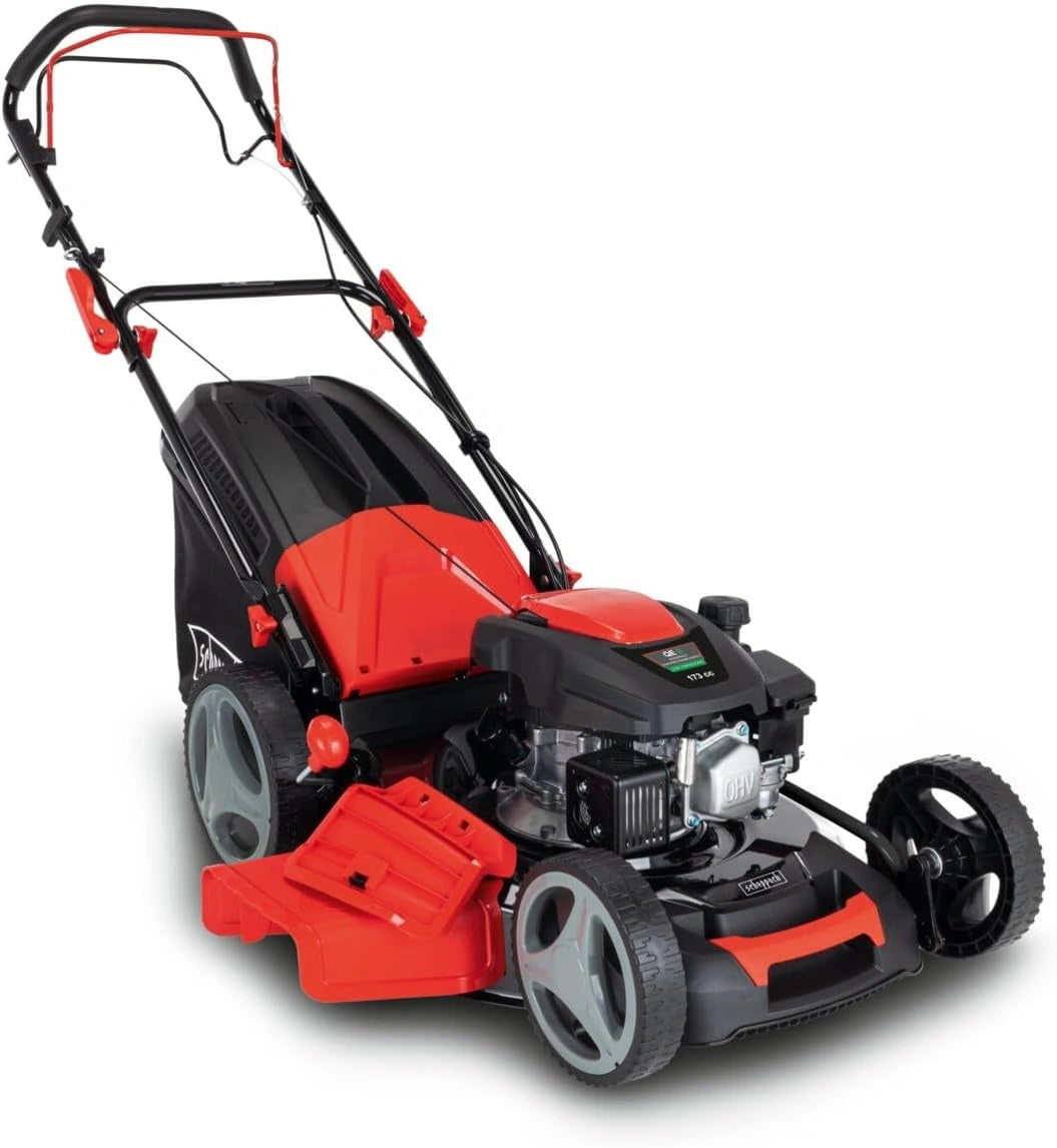 Tondeuse ¨¤ Gazon Thermique 4T 173 cm3 51 cm ¨C Autotract¨¦e, Bac 65 L, ¨¦jection Lat¨¦rale et Arri¨¨re, Mulching ¨C Scheppach