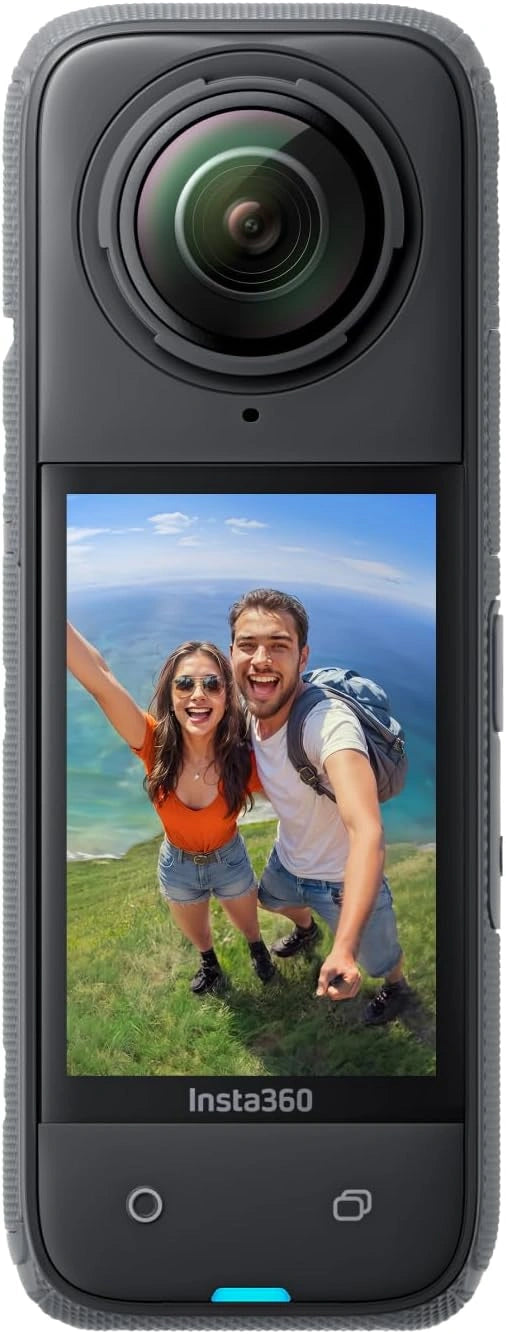 Cam¨¦ra d'Action 360¡ã 8K ¨¦tanche Insta360 X4 - Vid¨¦o 4K Grand Angle, Effet de Perche Invisible, Prot¨¨ge-Objectifs Amovibles, 135 Min d'Autonomie, ¨¦dition IA et Stabilisation