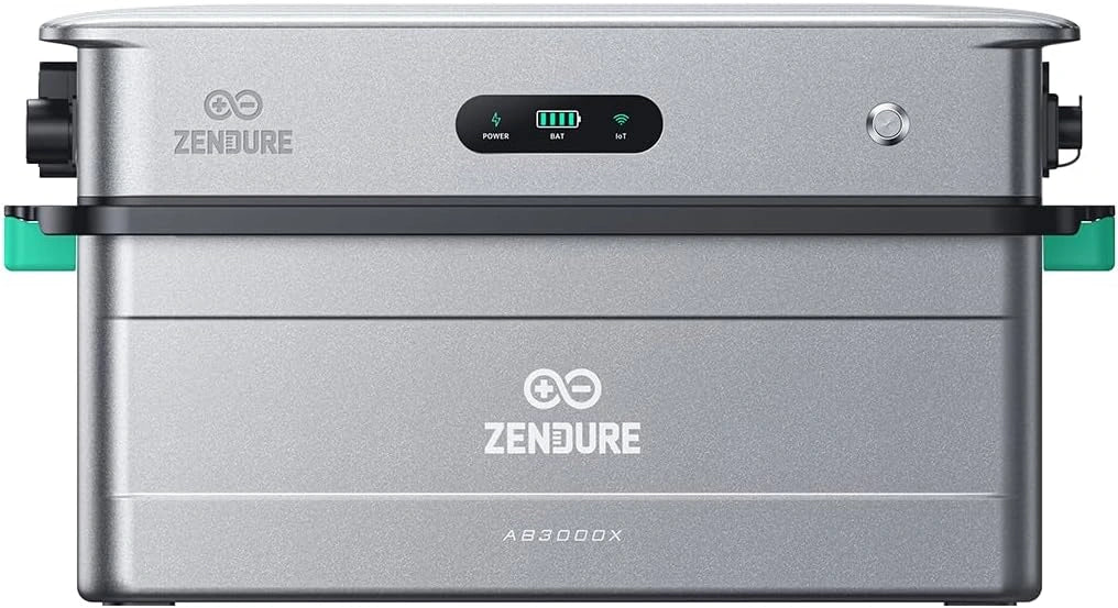 Syst¨¨me de Gestion ¨¦nerg¨¦tique Zendure SolarFlow 2400AC avec IA, Capacit¨¦ Extensible 17,28kWh, Entr¨¦e/Sortie 2400W, Batterie AB3000X Incluse