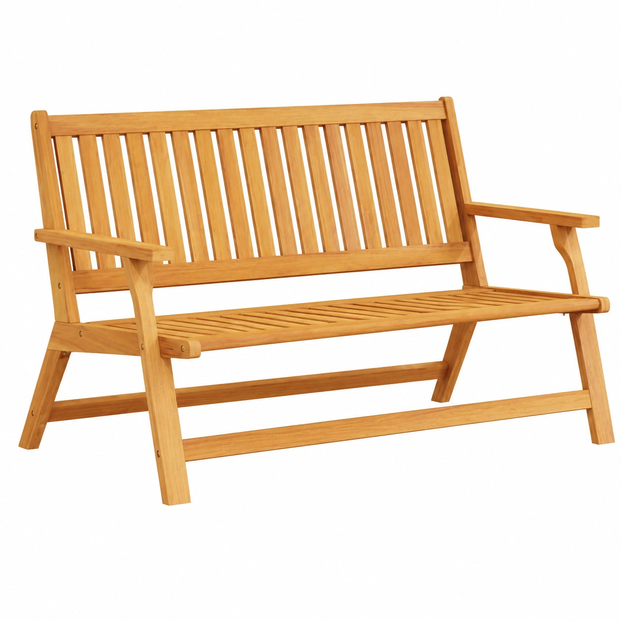 Ensemble de Salle à Manger Extérieur en Bois d'Acacia Marron
