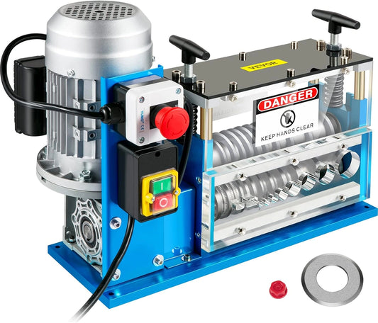 VEVOR D¨¦nudeur de Cables ¨¦lectrique 370W 1,5-38mm, 11 Canaux, 10 Lames pour Recyclage de Cuivre