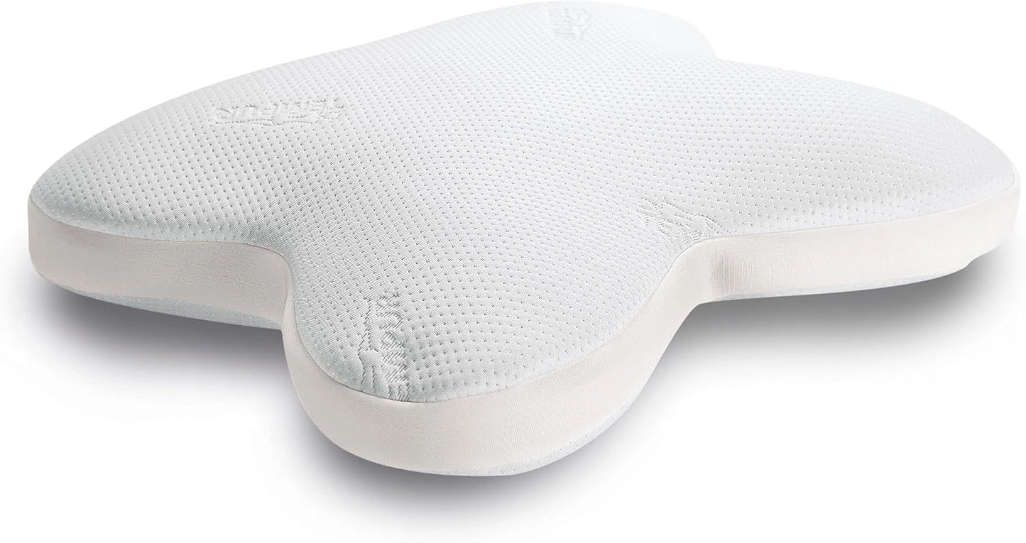 Coussin Ergonomique en Papillon TEMPUR Ombracio, Soutien Moyen, 60x50x10 cm, Blanc