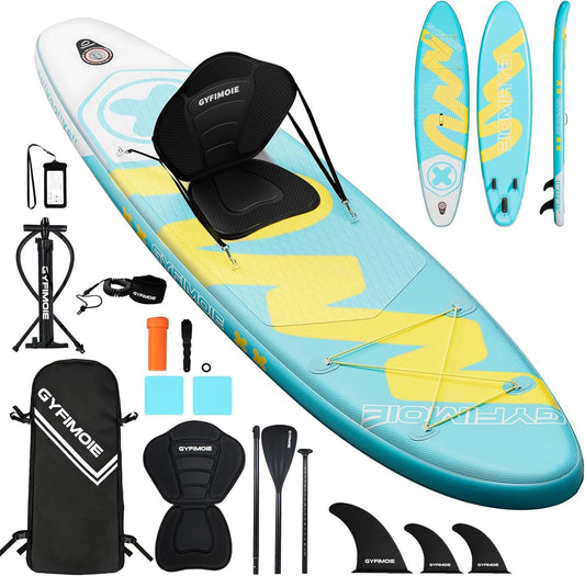 Planche de Paddle Gonflable 335 cm avec Support Cam¨¦ra et Accessoires Complets