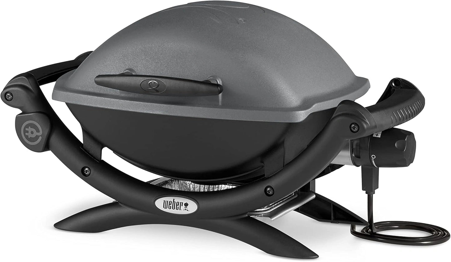 Barbecue Weber Q 1400 Noir/Gris en Aluminium Rectangulaire