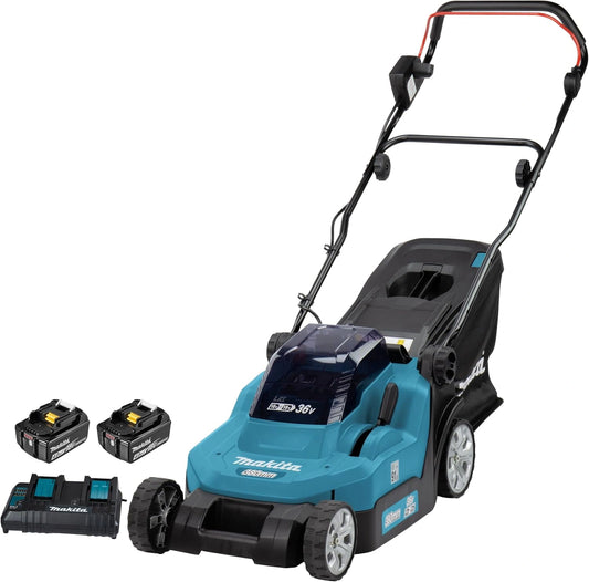Tondeuse ¨¤ gazon ¨¦lectrique 36V LXT 900W, 38 cm, ensemble 4 batteries 3,0 Ah - Makita