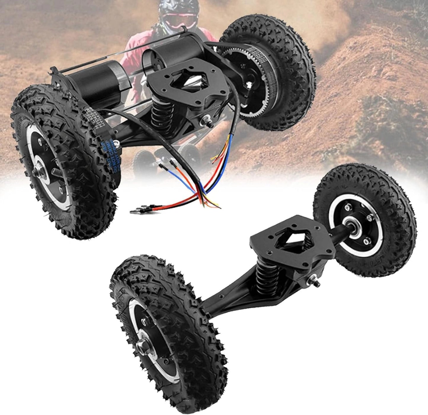 Planche ¨¦lectrique Tout-Terrain 4WD 8 Pouces avec T¨¦l¨¦commande LCD