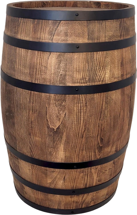 Table tonneau en bois Weeco - Mobilier rustique pour bars et restaurants - Support menu ou table haute