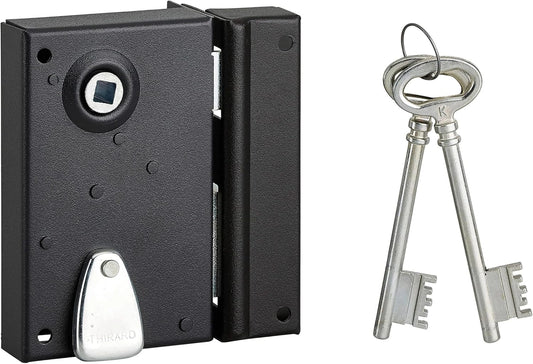 THIRARD - Serrure en applique droite 70x110 mm avec fouillot en acier